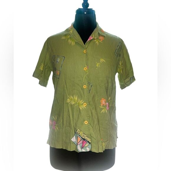 Sunbay Cotton Petite Button Down - Picture 1 of 3